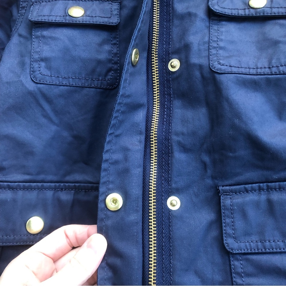 Crewcuts Navy Hooded Jacket 6/7 - Picture 4 of 9